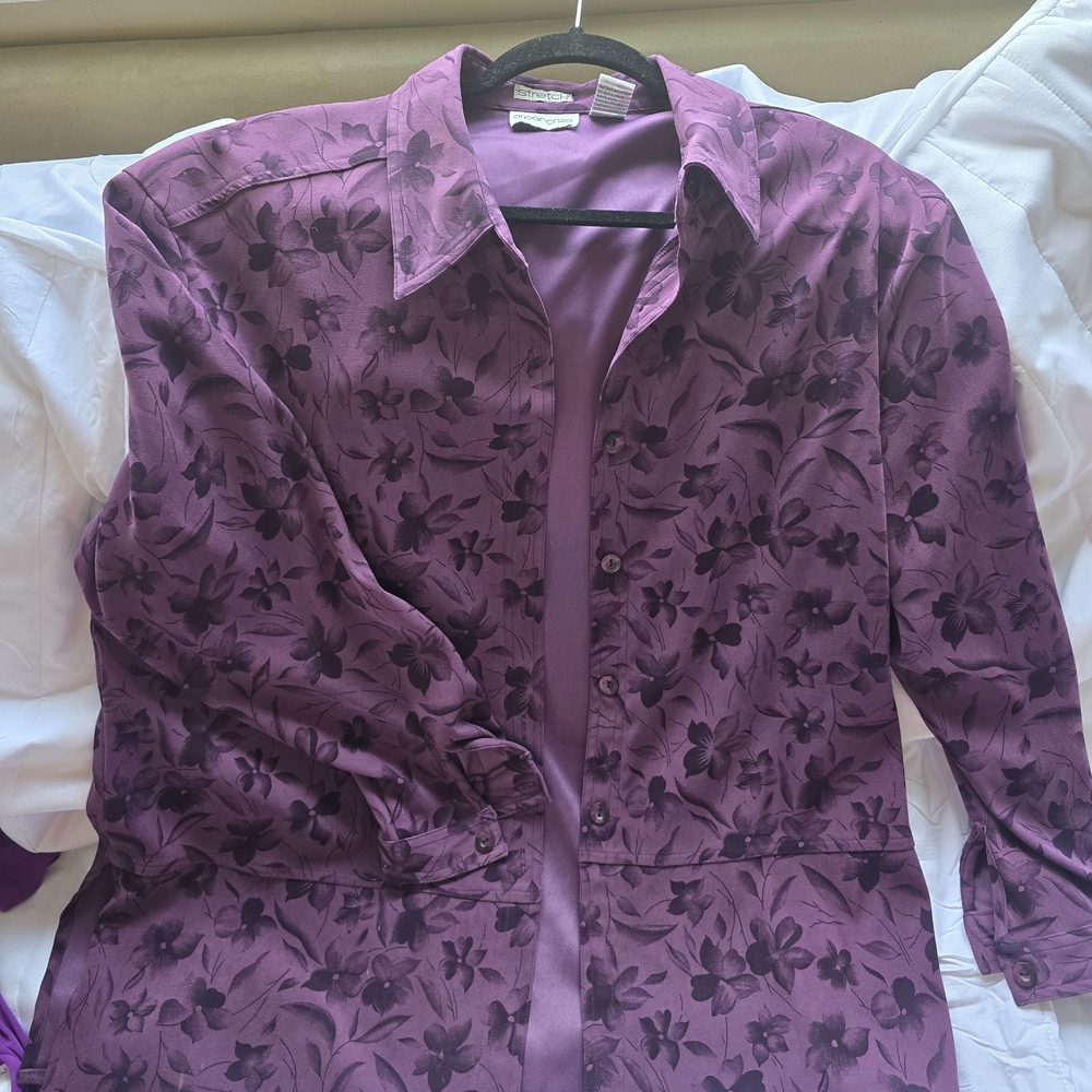 Floral Purple Blouse